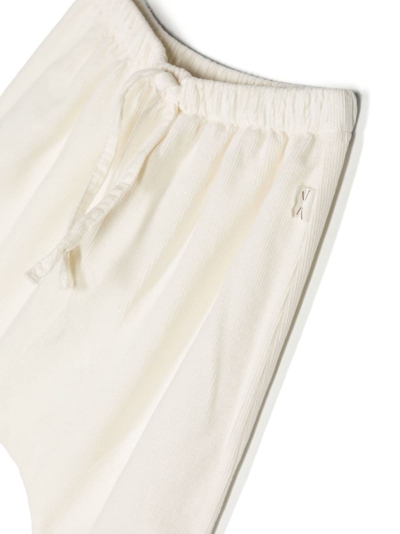 Shop Teddy & Minou Cotton Corduroy Trousers In White