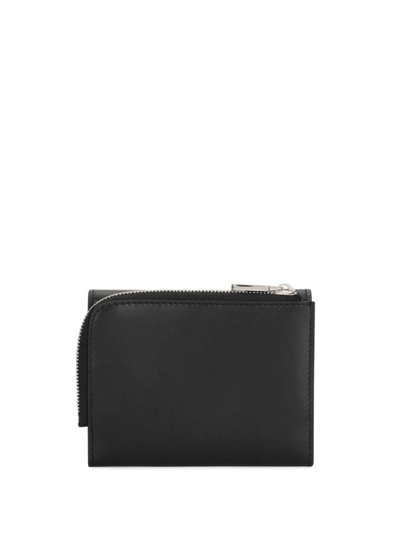 Shop Dolce & Gabbana Logo-embossed Leather Wallet In Black