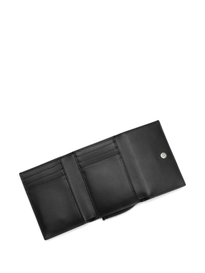 Shop Dolce & Gabbana Logo-embossed Leather Wallet In Black