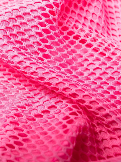 Shop Leslie Amon Perforated Bikini Top In Pink
