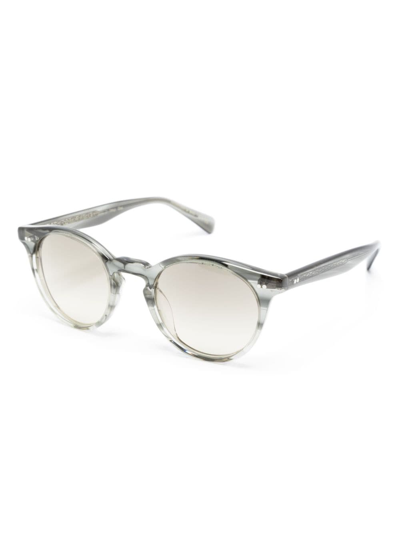 Oliver Peoples Romare Round-frame Sunglasses In Grey