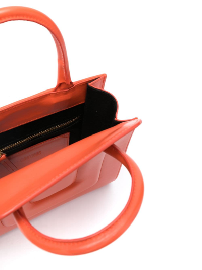 D'estree Small Sol Tote Bag In Orange