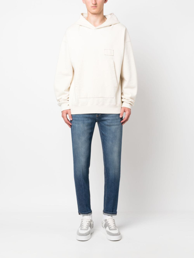 Pt Torino Low-rise Stretch-cotton Cropped Jeans In Blue