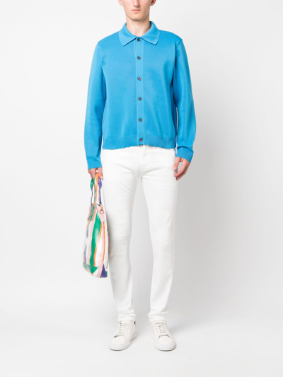 Pt Torino Low-rise Skinny-cut Jeans In White