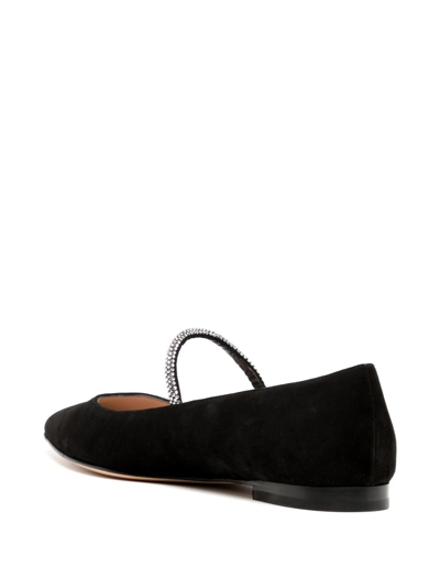 Gianvito Rossi Crystal-embellished Pointed-toe Pumps In Black