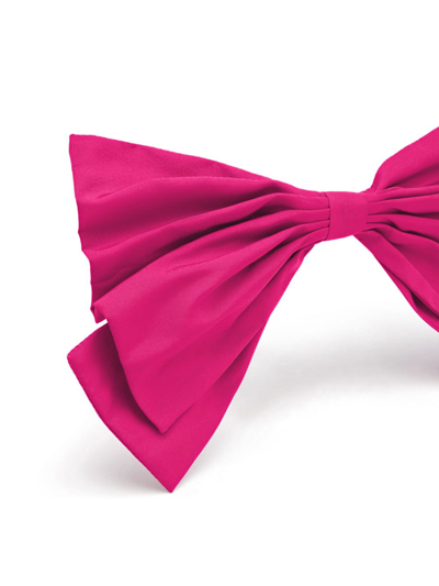 Shop Nina Ricci Pleated-bow Taffeta Hairclip In Pink