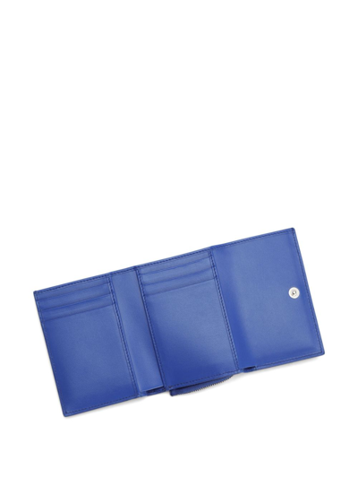 Shop Dolce & Gabbana Logo-embossed Leather Wallet In Blue