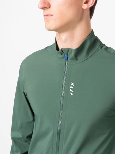 Shop Maap Prime Logo-print Zip-up Jacket In Green
