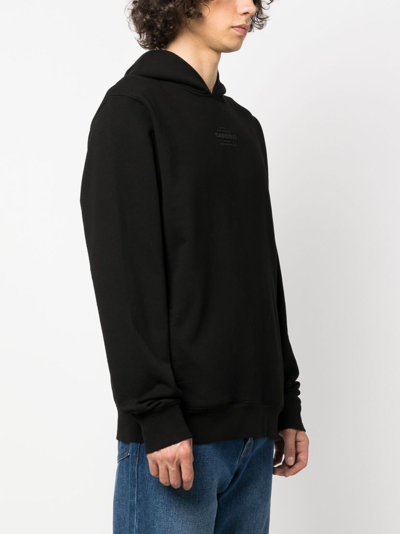 Shop Sandro Boutique Logo-print Cotton Hoodie In Black