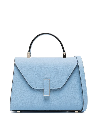 Shop Valextra Micro Iside Tote Bag In Blue