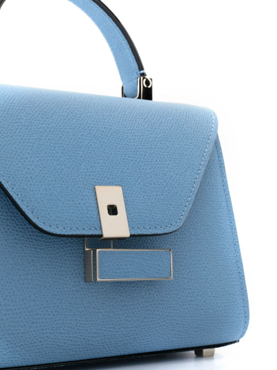 Shop Valextra Micro Iside Tote Bag In Blue