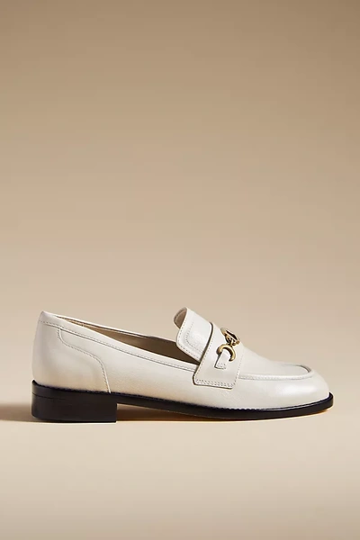 Shop Larroude Patricia Loafers In White