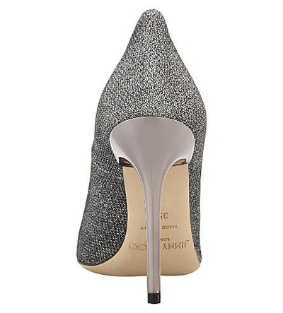 Shop Jimmy Choo Agnes 100 Glitter Courts In Glitter Anthracite