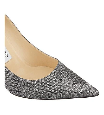 Shop Jimmy Choo Agnes 100 Glitter Courts In Glitter Anthracite