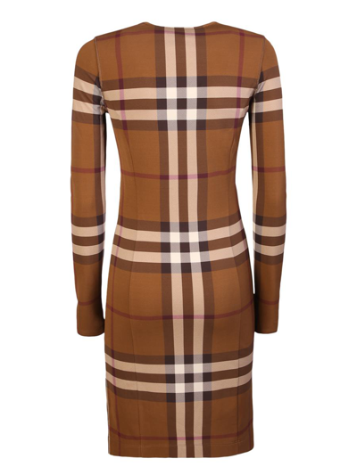 Shop Burberry Dresses In Brown