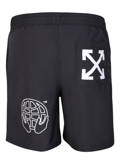 Off-white Exact Opp Swim Shorts In Black
