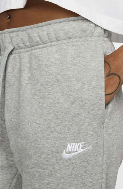 Shop Nike Sportswear Club Fleece Joggers In Dark Grey Heather/ White
