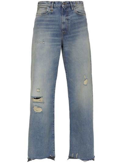 Shop R13 Darcy Loose Jeans In Light Blue