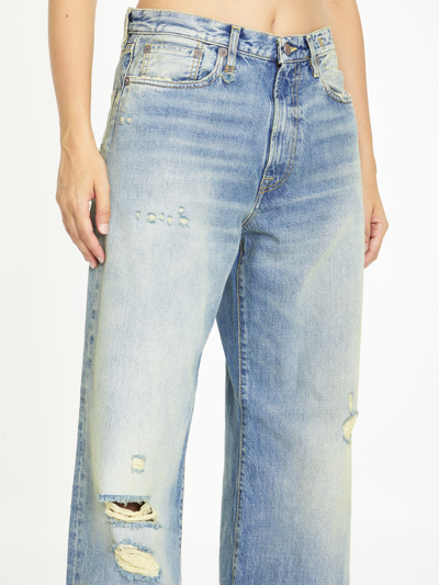 Shop R13 Darcy Loose Jeans In Light Blue