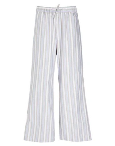 Shop 8 By Yoox Cotton Wide Leg Drawstring Pants Man Pants Sky Blue Size L Cotton