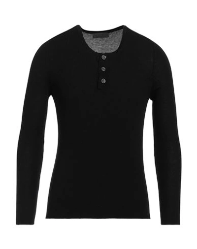 Shop Lucques Man Sweater Black Size 44 Merino Wool