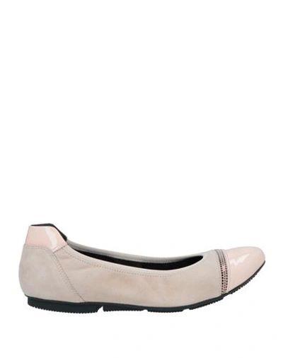 Shop Hogan Woman Ballet Flats Blush Size 5.5 Soft Leather In Pink