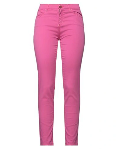 Shop Elisa Cavaletti By Daniela Dallavalle Woman Pants Magenta Size 6 Cotton, Elastane