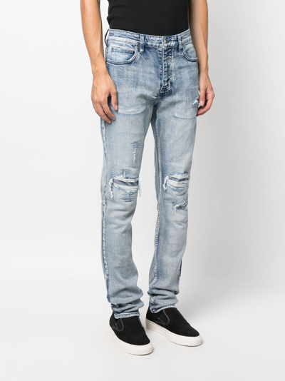 Shop Ksubi Chitch Rekovery Mid-rise Jeans In Blue