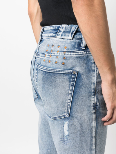 Shop Ksubi Chitch Rekovery Mid-rise Jeans In Blue