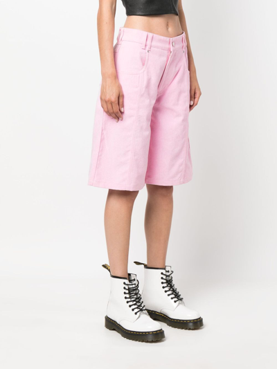 Shop Marshall Columbia Cotton Knee-length Shorts In Pink