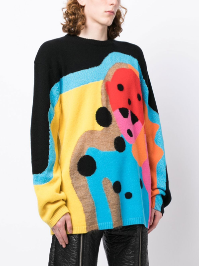Walter Van Beirendonck Hypereal Fine-knit Jumper In Black | ModeSens