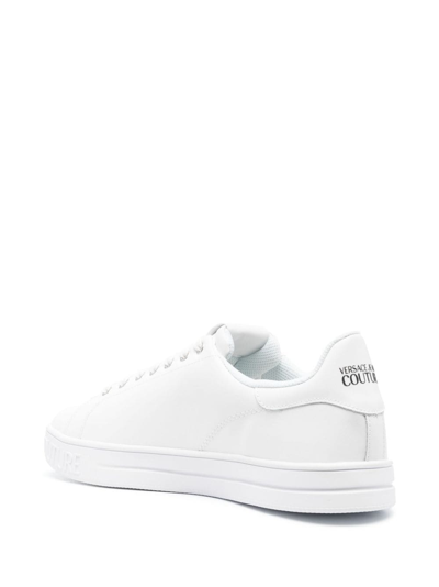 Versace Jeans Couture Logo-print Low-top Sneakers In White