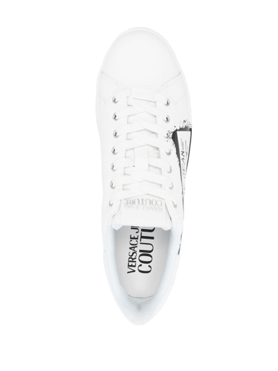 Versace Jeans Couture Logo-print Low-top Sneakers In White