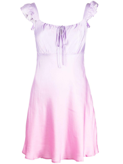 Shop Olivia Rubin Anya Ombré-effect Mini Dress In Pink