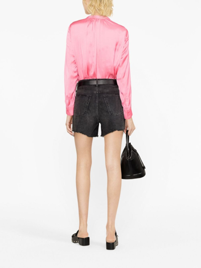 Shop Zadig & Voltaire Tink Satin Blouse In Pink