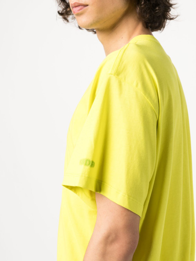 Shop Sandro Starfish-print Cotton T-shirt In Green