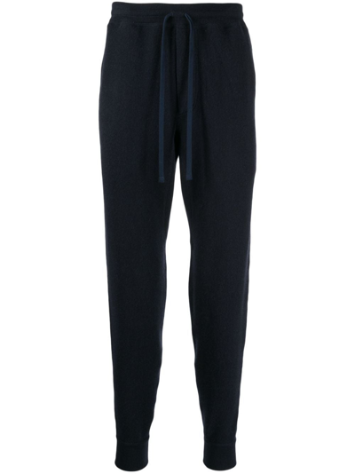 Shop Tom Ford Drawstring-waistband Cashmere Track Pants In Blue