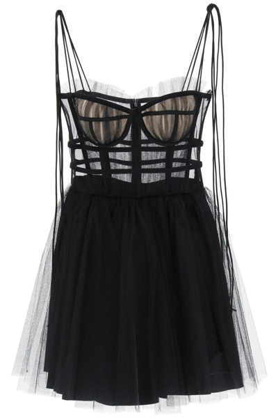 Shop 19:13 Dresscode Short Tulle Dress In Black (black)
