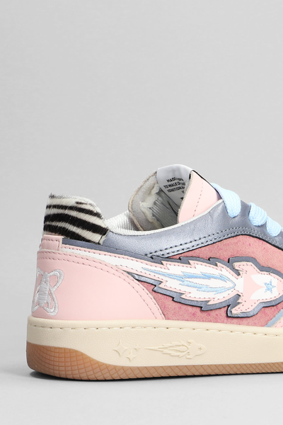 Shop Enterprise Japan Sneakers In Rose-pink Synthetic Fibers