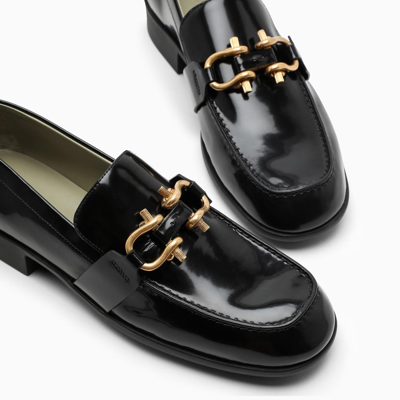 Shop Bottega Veneta Monsieur Loafers In Black Patent Leather