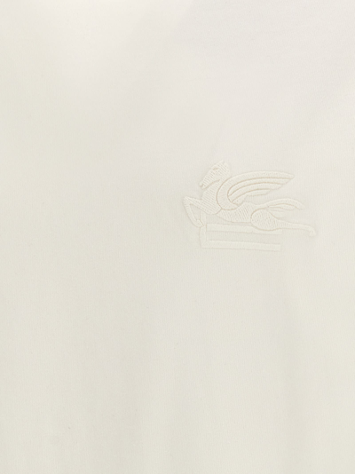Shop Etro Logo T-shirt In White