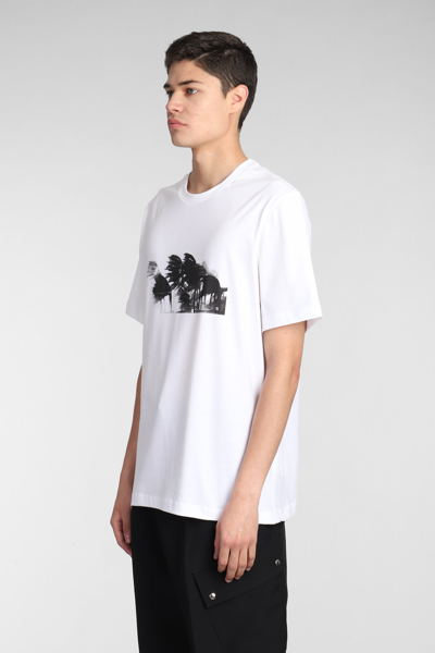 Shop Oamc T-shirt In White Cotton