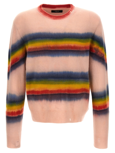Shop Amiri Rainbow Tie Dye Sweater In Multicolor