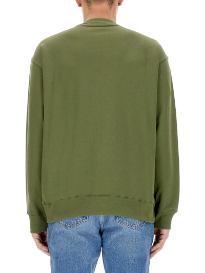 Shop Moschino Teddy Bear Sweatshirt In Green