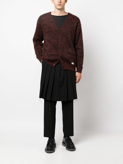 Undercover Black Layered Trousers In Black