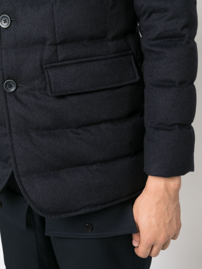 Herno Navy Blue Down Jacket In Blue