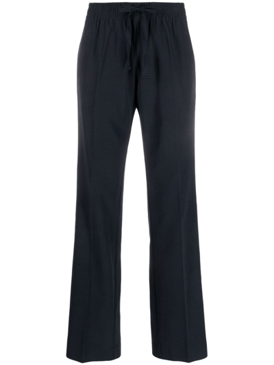 Shop Zadig & Voltaire Pomy Straight-leg Trousers In Blue