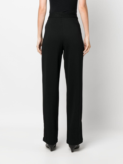Shop Rag & Bone High-waist Straight-leg Trousers In Black