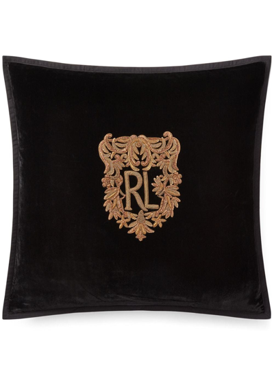 Shop Ralph Lauren Glenshire Cushion (20cm X 20cm) In Black