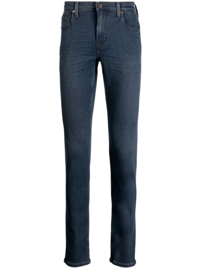 Shop Paige Low-rise Skinny Jeans In Blue